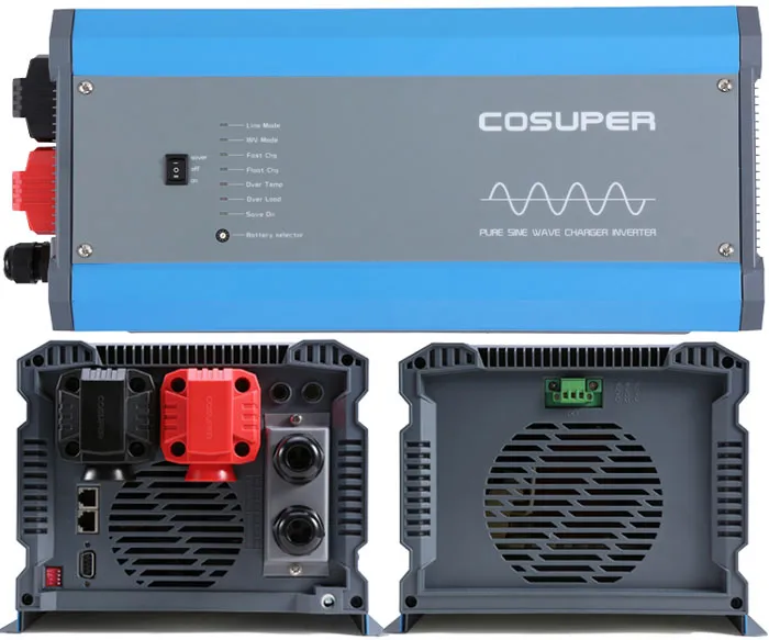 ETL certificated 12v to 110v 120v 3000w power inverter charger