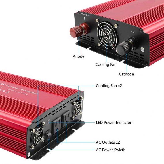 Onduleur de voiture 2000W - DPI2000W